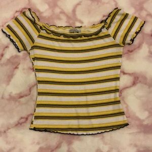 Super cute off the shoulder mini top